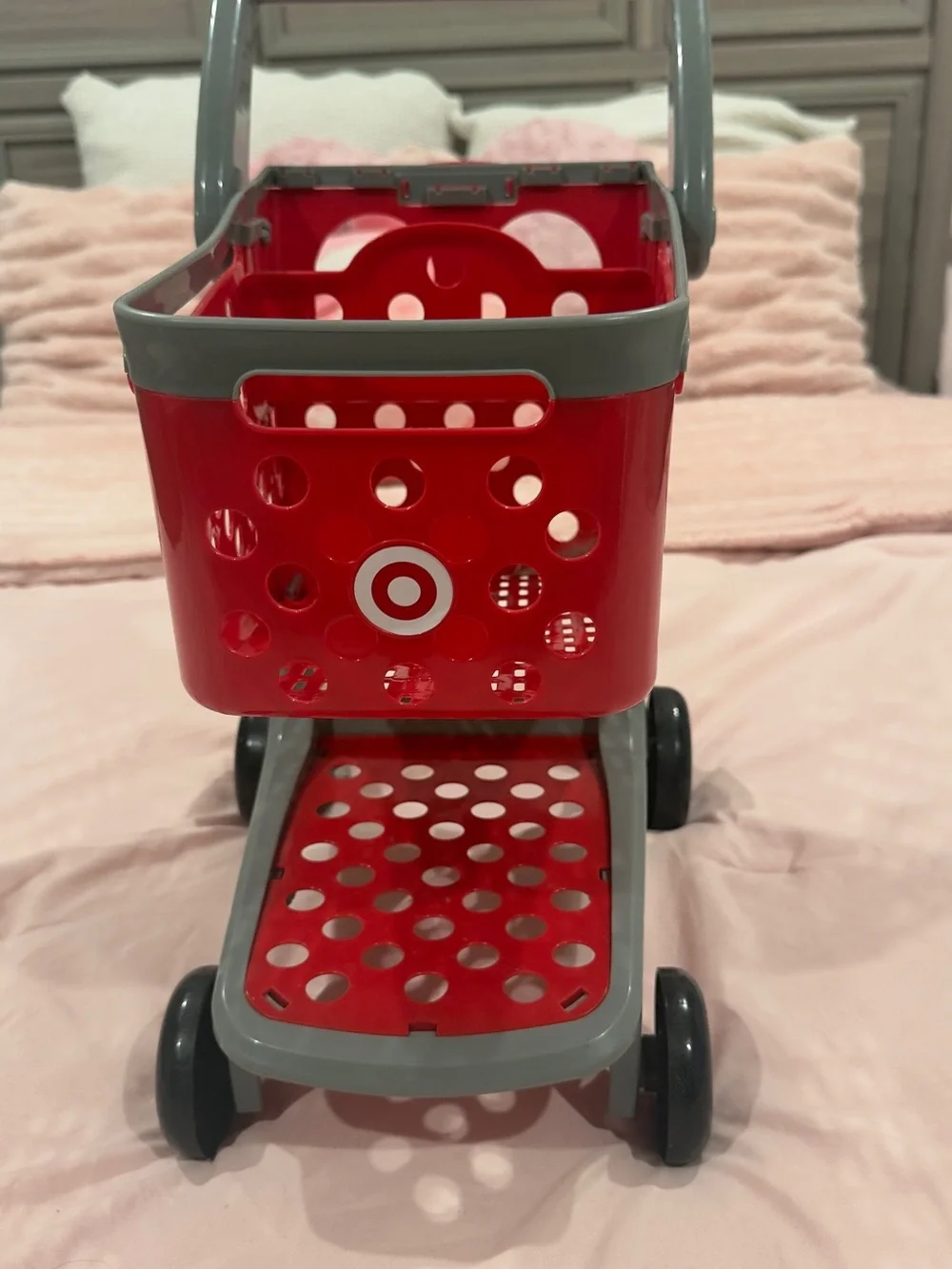 Target Red and Gray Kids Shopping Cart Toy